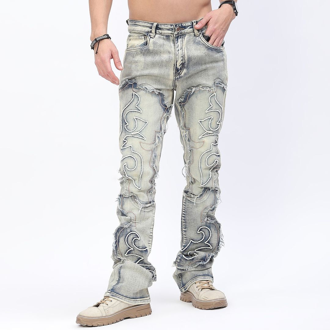 Men's Vintage Wash Stacked Denim